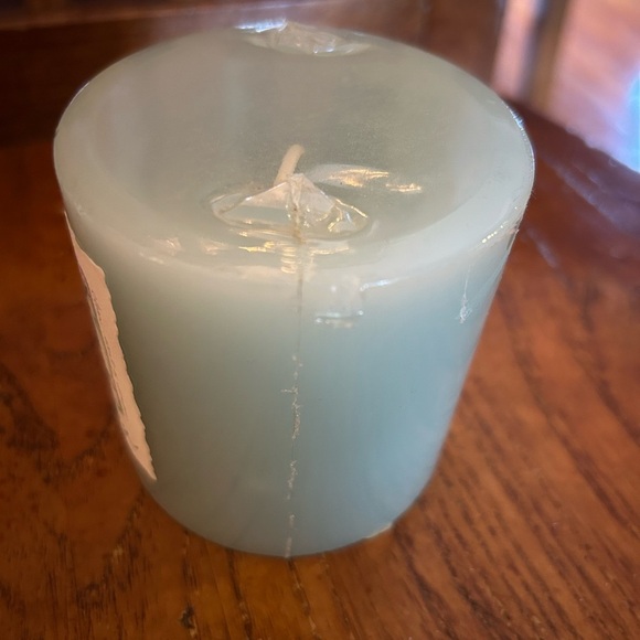 Bath & Body Works Juniper Breeze 3”X3” One Wick Pillar Candle Sealed Vintage - Picture 4 of 8